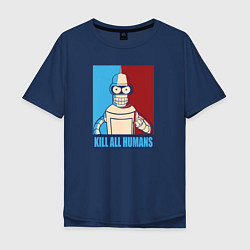 Мужская футболка оверсайз Bender Futurama