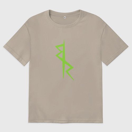 Мужская футболка оверсайз Cyberpunk - Команда Дэвида / Миндальный – фото 1