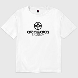 Футболка оверсайз мужская Cyberpunk - Arasaka Academy, цвет: белый