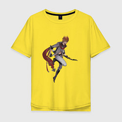 Футболка оверсайз мужская Тарталья в деле, цвет: желтый