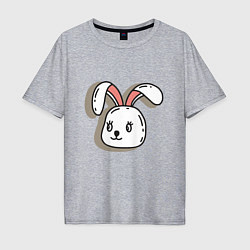 Мужская футболка оверсайз Bunny Face