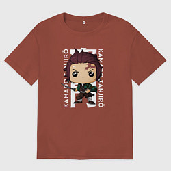 Мужская футболка оверсайз Фанки поп Танджиро