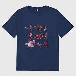 Мужская футболка оверсайз Final Fantasy 7 Pixelart