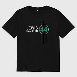 Мужская футболка оверсайз Льюис Хэмилтон 44 Формула 1