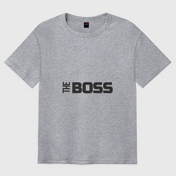 Футболка оверсайз мужская THE BOSS, цвет: меланж