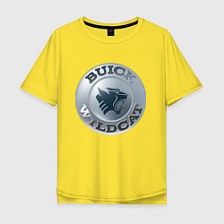 Мужская футболка оверсайз Buick Wildcat - logotype