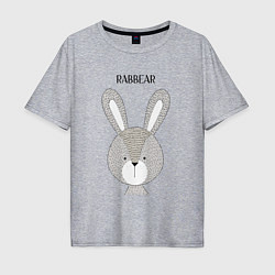 Мужская футболка оверсайз Rabbit-bear