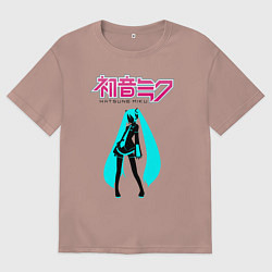 Мужская футболка оверсайз Вокалоид Хацуне Мику