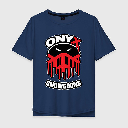 Мужская футболка оверсайз Onyx - snowgoons / Тёмно-синий – фото 1