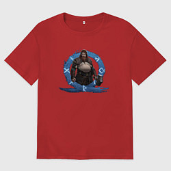 Мужская футболка оверсайз Тор GoW Ragnarok