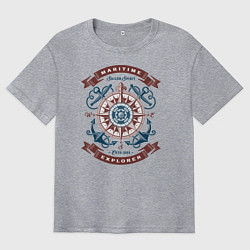 Мужская футболка оверсайз Морской исследователь