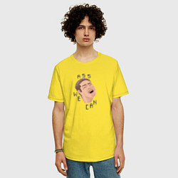 Футболка оверсайз мужская Пиксельный Билли, цвет: желтый — фото 2