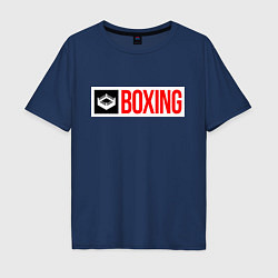 Футболка оверсайз мужская Ring of boxing, цвет: тёмно-синий