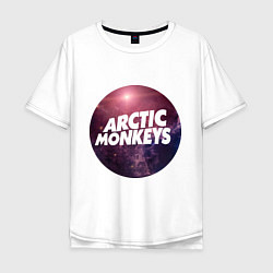 Футболка оверсайз мужская Arctic Monkeys: space, цвет: белый