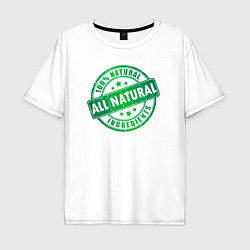 Мужская футболка оверсайз Натуральные ингредиенты