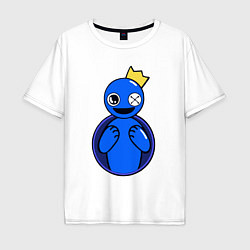 Мужская футболка оверсайз Радужные друзья: Синий персонаж