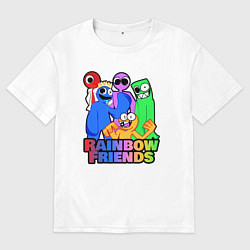 Мужская футболка оверсайз Радужные друзья персонажи игры