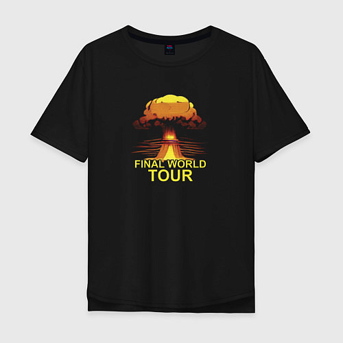 Мужская футболка оверсайз Atomic Final World Tour / Черный – фото 1
