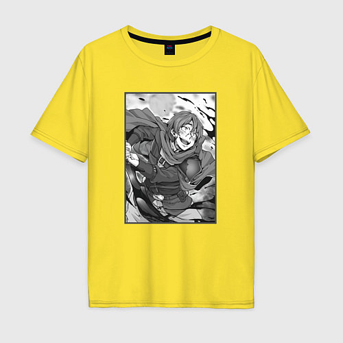 Мужская футболка оверсайз Опасный Кэяру / Желтый – фото 1