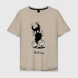 Футболка оверсайз мужская Hollow пустой, цвет: миндальный