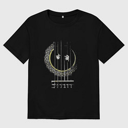 Футболка оверсайз мужская GUITAR PRISONER Essential, цвет: черный