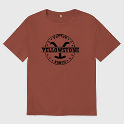 Футболка оверсайз мужская Йеллоустоун - Dutton Ранчо, цвет: кирпичный