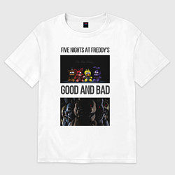 Футболка оверсайз мужская Freddy good and bad, цвет: белый