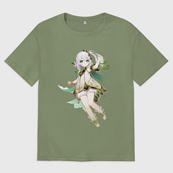 Футболка оверсайз мужская Нахида - Genshin Impact, цвет: авокадо