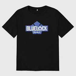 Мужская футболка оверсайз Logo Blue Lock