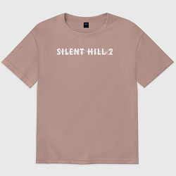Футболка оверсайз мужская Silent hill 2 remake logo, цвет: пыльно-розовый