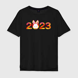 Мужская футболка оверсайз Новый год 2023