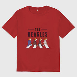 Мужская футболка оверсайз Beagles