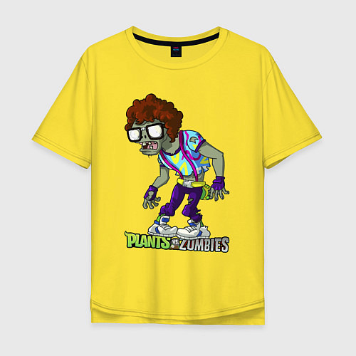 Мужская футболка оверсайз Zombie fashionable / Желтый – фото 1