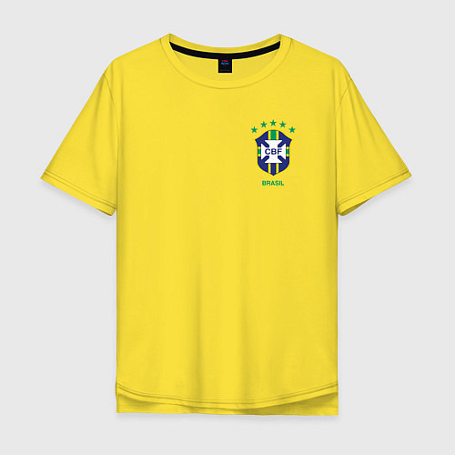Мужская футболка оверсайз Пеле ретро форма / Желтый – фото 1
