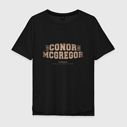 Футболка оверсайз мужская Conor MMA champion, цвет: черный