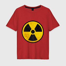 Футболка оверсайз мужская Atomic Nuclear, цвет: красный