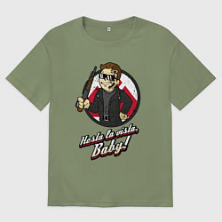 Мужская футболка оверсайз Vault boy - terminator