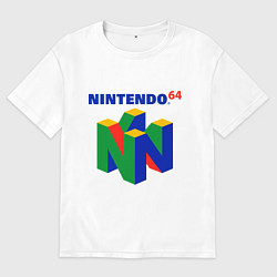 Футболка оверсайз мужская Nintendo 64, цвет: белый
