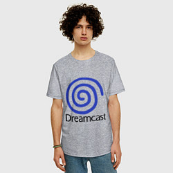 Футболка оверсайз мужская Sega dreamcast, цвет: меланж — фото 2