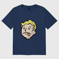Футболка оверсайз мужская Dead vault boy, цвет: тёмно-синий