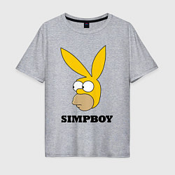 Мужская футболка оверсайз Simpboy - rabbit Homer