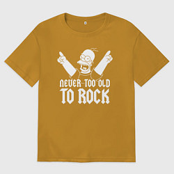 Мужская футболка оверсайз Рок не стареет