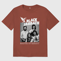 Футболка оверсайз мужская Black Sabbath rock, цвет: кирпичный