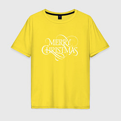 Мужская футболка оверсайз Merry christmas fun