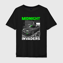 Мужская футболка оверсайз Midnight inviders - Toyota Supra