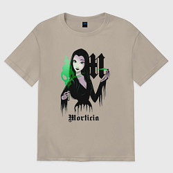 Футболка оверсайз мужская M - Morticia, цвет: миндальный