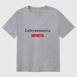 Мужская футболка оверсайз Собственность юриста