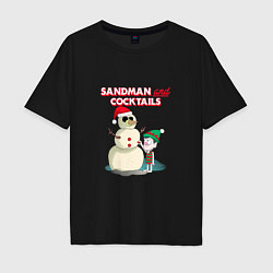 Мужская футболка оверсайз Sandman and cocktails