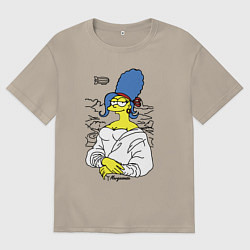 Мужская футболка оверсайз Margeconda - collaboration Мардж Джоконда