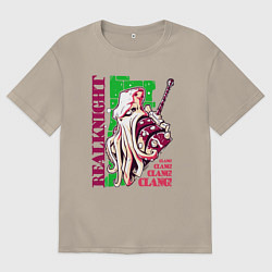 Мужская футболка оверсайз Осьминог рыцарь